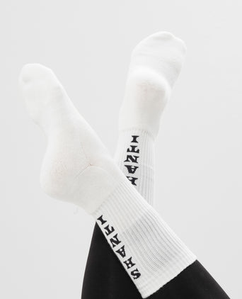 | color:weiß | yoga damen socken shanti shanti ava | bio baumwolle recyceltes polyester | sportsocken namaste | yoga damen socken nachhaltig