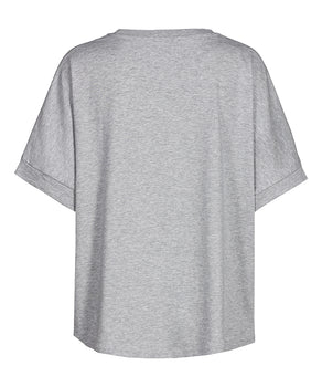 | color:grau melange |yoga boxy t-shirt shanti grau melange