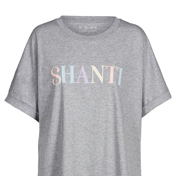 | color:grau melange |yoga boxy t-shirt shanti grau melange
