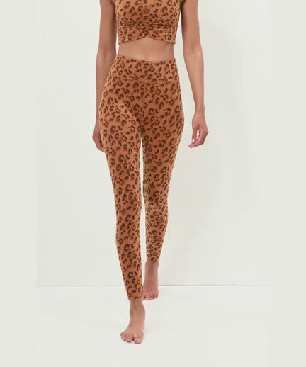 | color:braun |yoga leggings leo braun bio baumwolle tencel