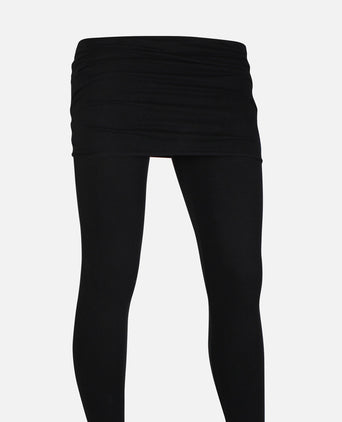 | color:schwarz |leggings mit rock schwarz baumwolle