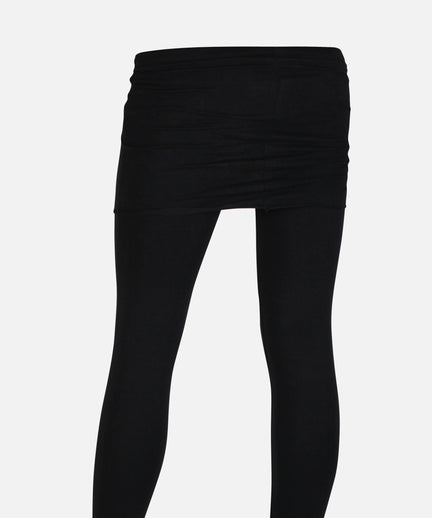 | color:schwarz |leggings mit rock schwarz baumwolle