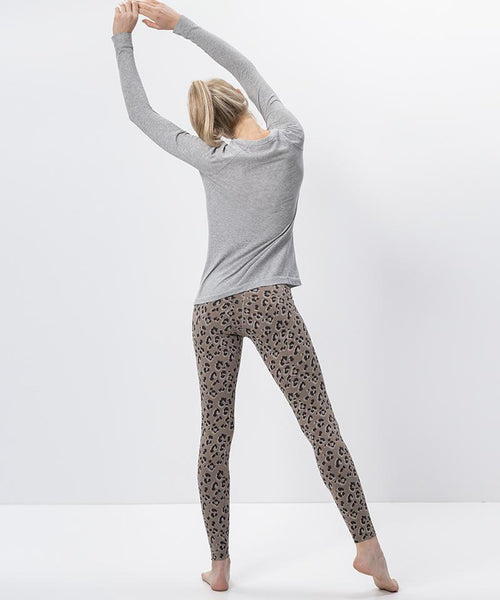 | color:braun |leggings leo yoga braun bio baumwolle nachhaltig
