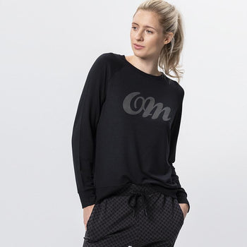 | color:black |yoga sweater black tencel OM