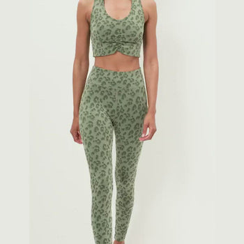 | color:green |leggings leo cotton tencel green