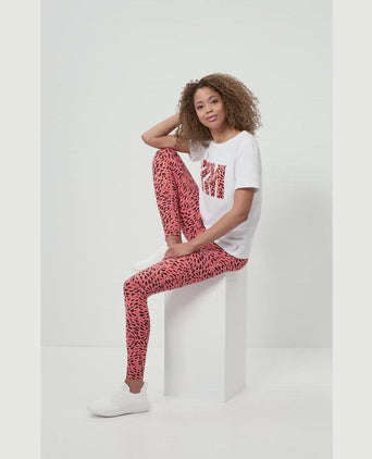 | color:orange |sport leggings yoga polyester orange gemustert