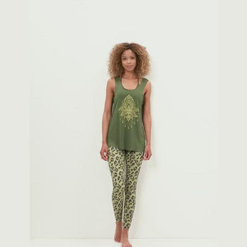 | color:grün |yoga tank lotus tencel |yoga kleidung