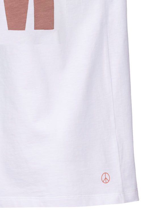 | color:rosa |yoga t-shirt OM weiß mit rosa print