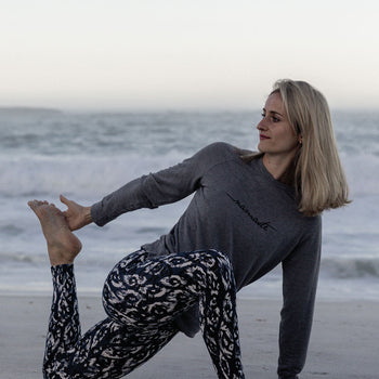 | color:blau |leggings ikat blau bio baumwolle nachhaltig