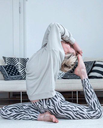 | color: weiss |yoga leggings zebra beige