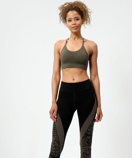 | color:grün |yoga leggings schwarz tencel baumwolle