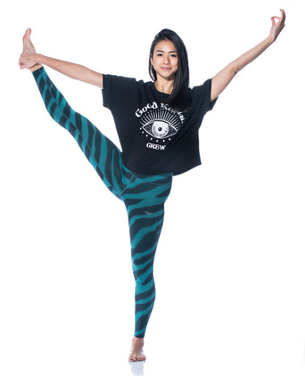 | color:schwarz |yoga t-shirt LYLA Soul Yoga schwarz yoga |t-shirt Good Karma Crew ognx 108