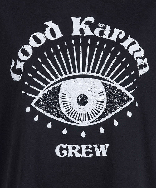 | color:schwarz |yoga t-shirt LYLA Soul Yoga schwarz yoga |t-shirt Good Karma Crew ognx 108