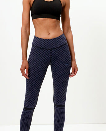 | color:blau |yoga leggings blau keffiah