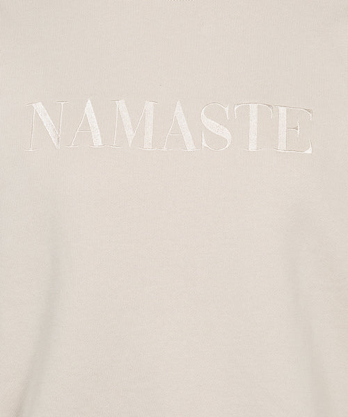 | color:weiß |yoga sweater namaste weiß |bio baumwolle