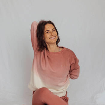 | color:rot |Sweatshirt Dip Dye |Yoga Pulli 