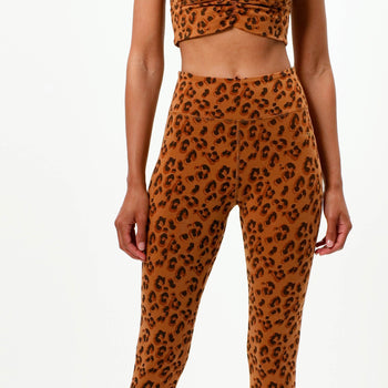 | color:braun |yoga leggings leo braun bio baumwolle tencel