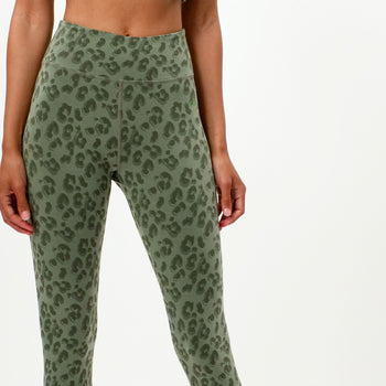 | color:green |leggings leo cotton tencel green