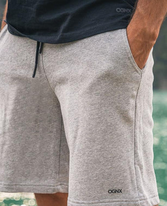 | color:grau |yoga shorts männer grau bio baumwolle