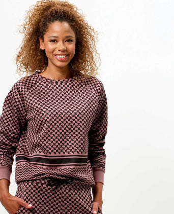 | color:rosa |yoga sweater keffiah rosa