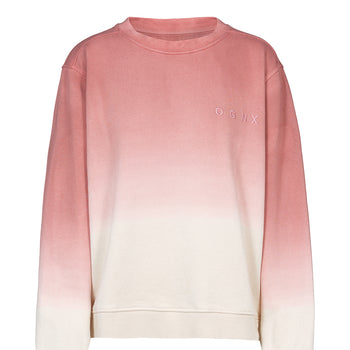 | color:rot |Sweatshirt Dip Dye |Yoga Pulli 