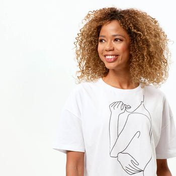 | color:weiß |yoga T-shirt weiß one line