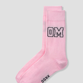 | color:rosa |yoga socken OM druck rosa